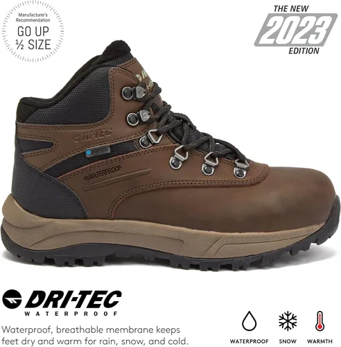 Miniatura 2 de HI-TEC Altitude VI I WP - Botas de senderismo impermeables de cuero para mujer, zapatos de sendero y mochilero