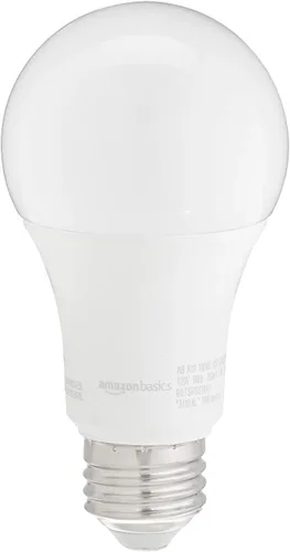 Miniatura 2 de Bombillas LED A19 de Amazon Basics, equivalente a 100 vatios, luz blanca de día (5000K), 15W de eficiencia energética, no regulable, duración
