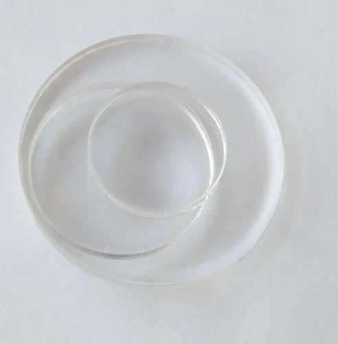 Miniatura 3 de MEYA Juego de 40 discos acrílicos transparentes, plexiglás cortado con láser, círculo redondo de 1/8 pulgadas (0.5 pulgadas)