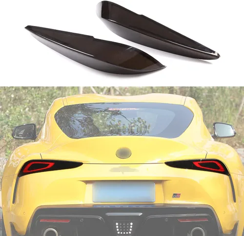 Cubierta de luz trasera de automóvil para Toyota Supra GR A90 A91 MK5 2019-2025, cubierta de carcasa de luz trasera ahumada, moldura de protección