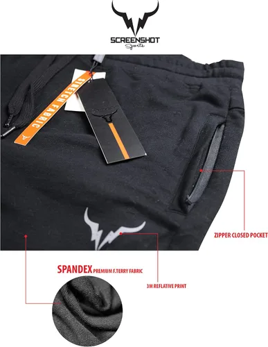 Miniatura 6 de SCREENSHOT Pantalones deportivos de entrenamiento para hombre de alta calidad, ajustados, pantalones deportivos para gimnasio