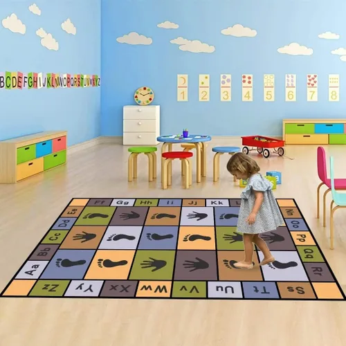 Miniatura 3 de Hopscotch - Alfombras de juego para niños, alfombra educativa del alfabeto ABC, sala de juegos, dormitorio, sala de estar, decoración de aprendizaje