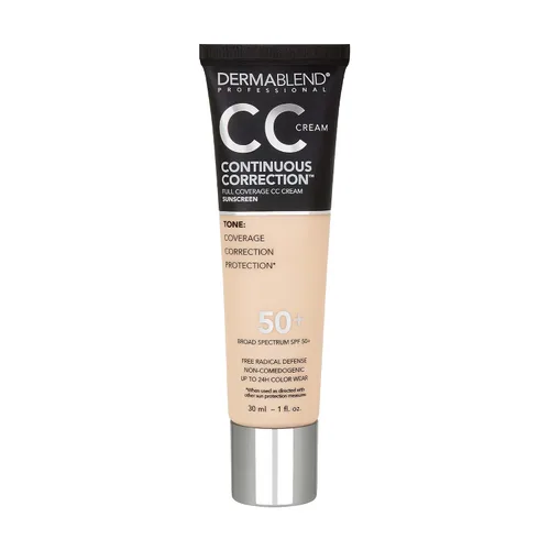 Dermablend Base de maquillaje CC Cream de corrección continua SPF 50+, base de cobertura completa y corrector de color, sin aceite FERIA 15N 2