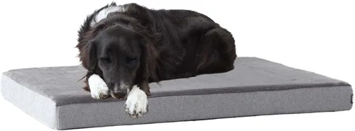 Miniatura 13 de Barkbox Cama ortopédica para perros Cómodo colchón de espuma viscoelástica para alivio de las articulaciones Soporte de cabeza y cuello Espresso
