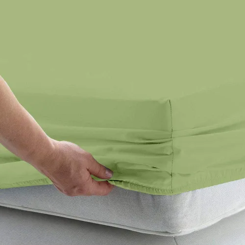 Miniatura 11 de 1 sábana bajera – 500 hilos peinados de fibra larga, puro algodón natural – Sábana totalmente elástica en todo el contorno – Sábana extra profunda