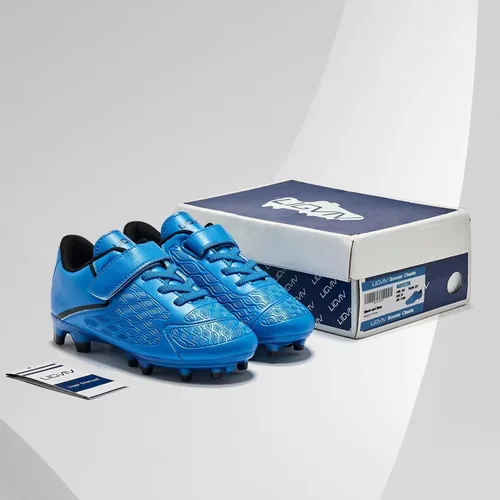 Miniatura 7 de LIGVIV Zapatos de fútbol para niños y niñas, sin cordones, para exteriores, terreno firme