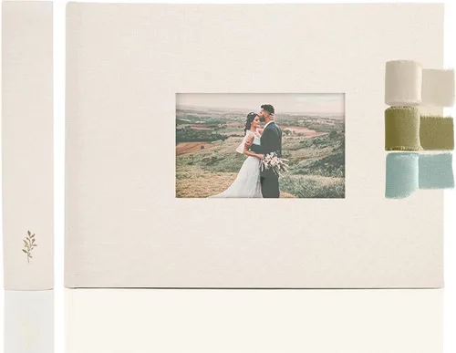 Miniatura 15 de La Lente - Álbum de recortes premium – Álbum de fotos con espacio para escribir – 100 páginas para múltiples tamaños 4x6, 5x7, 6x8, 8x10 – Capacidad