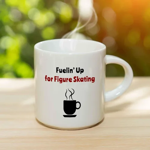 Miniatura 3 de Taza de café Fuelin' Up for Figure Skating – Taza de cerámica para patinaje sobre hielo, idea de regalo para hombres/mujeres/niños/niñas