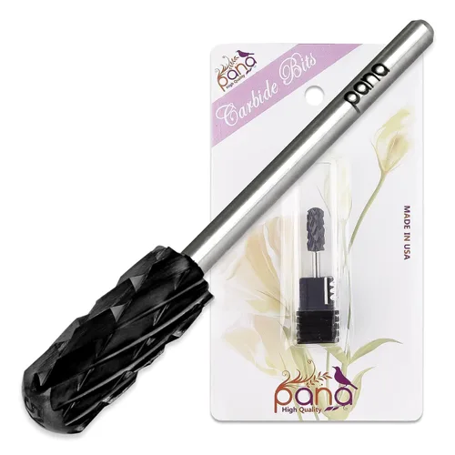 Miniatura 11 de PANA - Broca de carburo de seguridad de 3/32 pulgadas con cabezal grande de punta redonda y lisa para la eliminación de esmalte en gel y acrílico