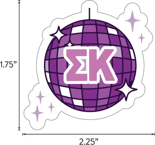 Miniatura 2 de Sigma Kappa - Hoja de calcomanías de vinilo de diseño occidental con diseños con licencia oficial, adhesivo extraíble, 10 calcomanías por hoja, por