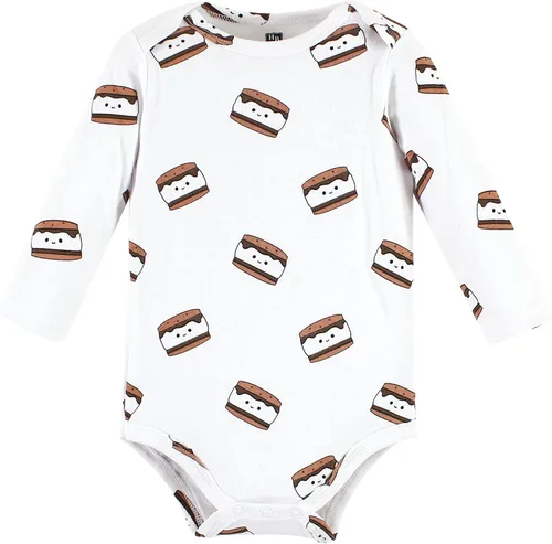 Miniatura 151 de Hudson Baby Body unisex de algodón de manga larga para bebé, leopardo rosa rojo