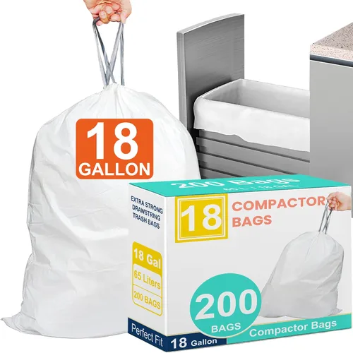 Miniatura 15 de Code M - 100 bolsas de basura resistentes con cordón reforzado para Reliable1st de 8-12 galones / 40-55 litros compatibles con simpIehuman Code M