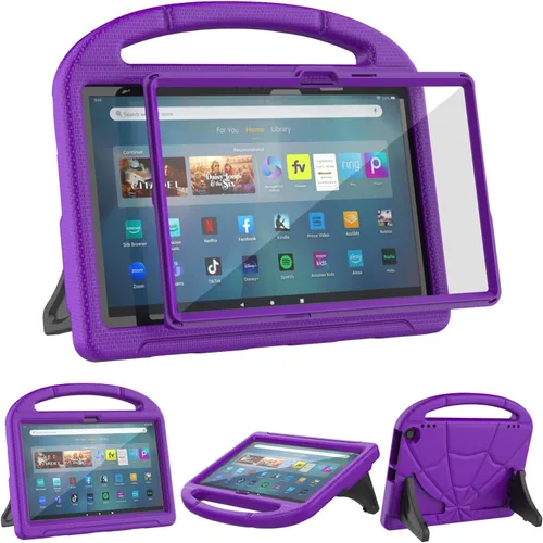 Miniatura 12 de Funda para tablet Amazon Fire Max 11 para niños (13ª generación, versión 2023), ligera, a prueba de golpes, con asa y soporte para tablet Kindle Azul
