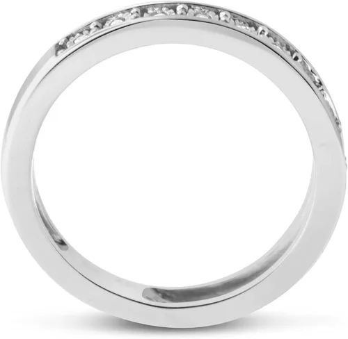 Miniatura 3 de Hdiamonds Anillo de plata de ley de 0,05 quilates con placas milagrosas