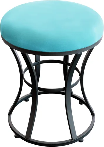 Miniatura 14 de Taburete de tocador pequeño, taburetes de maquillaje para escritorio de tocador, silla de tocador de baño, taburete metálico para sala de estar
