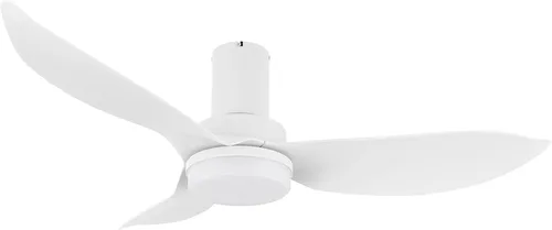 CEME Ventilador de techo de perfil bajo de 36 pulgadas con luz y control remoto, pequeño motor de CC de 10 velocidades, aplicación de trabajo en