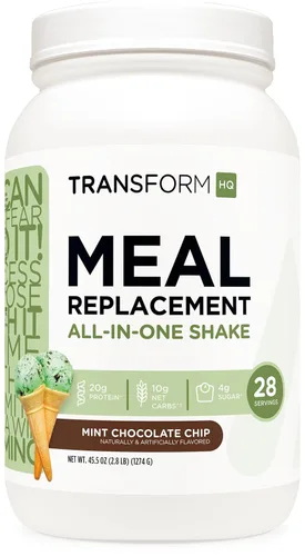 Miniatura 15 de TransformHQ Batido en polvo de reemplazo de comidas, 7 porciones (crema de naranja), sin gluten, sin OMG
