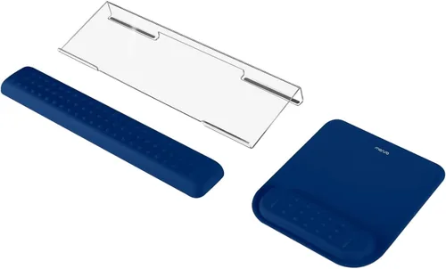 Miniatura 16 de MOSISO Soporte para Teclado de Computadora y Reposamuñecas para Teclado y Conjunto de Alfombrilla de Ratón, Conjunto de Reposamuñecas de Masaje
