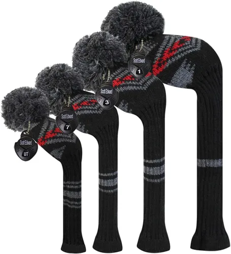 Miniatura 16 de Scott Edward Knit Wood Golf Club Head Covers 4 Pieces Knitted Item Fit Over Well Driver Wood(460cc) Fairway Wood and Hybrid(UT)