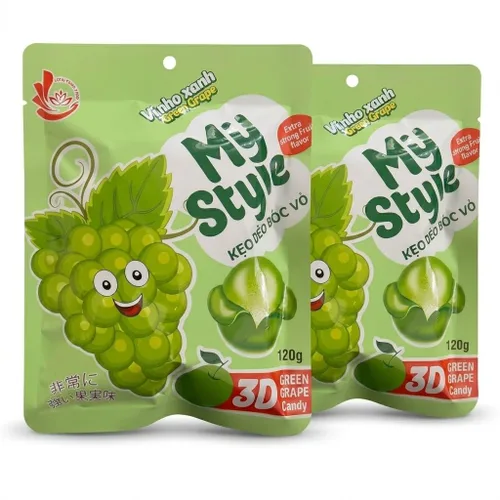 Miniatura 6 de My Style 3D - Caramelo de gomita pelable - Auténtico caramelo vietnamita de frutas tropicales, bolsa de 4.23 onzas (4.23 oz), sabores de frutas