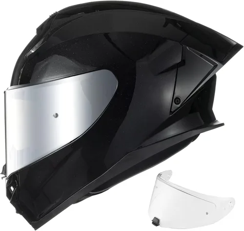 ILM Cascos de motocicleta de cara completa para hombres y mujeres con Pinlock Powersports Street Racing Cascos para Motos DOT Modelo MF510