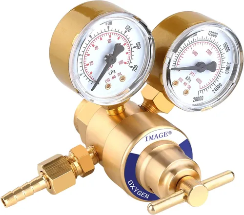 IMAGE® Soldador de gas de soldadura Medidores de regulador de oxígeno Oxy para equipos de corte de antorcha Victor CGA 540
