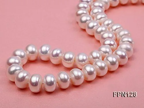 Miniatura 2 de JYX Collar de perlas blancas naturales de 18 pulgadas, aleación, FPN003-11