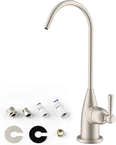 Miniatura 10 de Hibbent Grifo de Agua Potable para Barra y Fregadero de Cocina, Grifo de Ósmosis Inversa RO de Acero Inoxidable para Sistema de Filtración Bajo