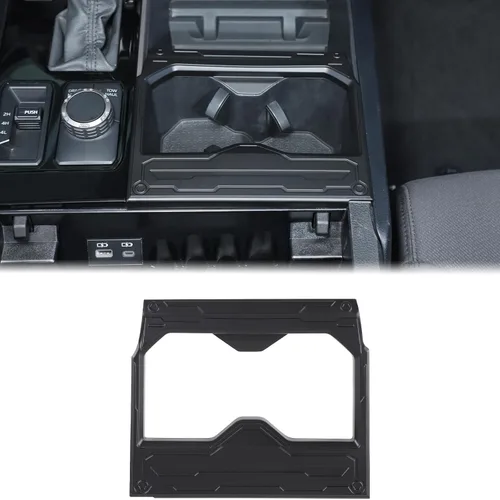 Miniatura 25 de Aunginsy Soporte para reposabrazos central de asiento delantero, cubierta de marco de taza compatible con Toyota Tundra/Sequoia 2022-2025