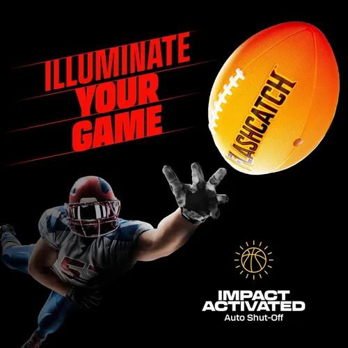 Miniatura 2 de FlashCatch Fútbol iluminado – Bola que brilla en la oscuridad – NO 6 – Regalos de cumpleaños para deportes al aire libre para niños de 8 a 15 años