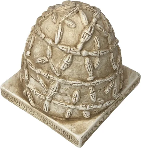 Omphalos de Delfos Centro del Mundo Piedra Navel de la Tierra Estatua Escultura Pequeña