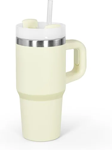 Miniatura 10 de Vaso de 14 onzas con asa de acero inoxidable de doble capa aislante, botella de agua de acero inoxidable reutilizable para niños, regalos para niños