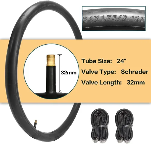 Miniatura 6 de 24 X 1.95 Inch Folding Bike Tires with 3mm Anti Puncture Proof Protection for Mountain Bicycles 2 Neumáticos 2 Tubos