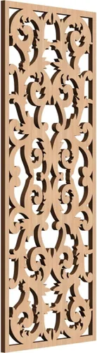 Miniatura 14 de Meadville Paneles decorativos de pared de madera con calado, 9 3/8 pulgadas de ancho x 24 3/8 pulgadas de alto x 1/4 de alto, aliso