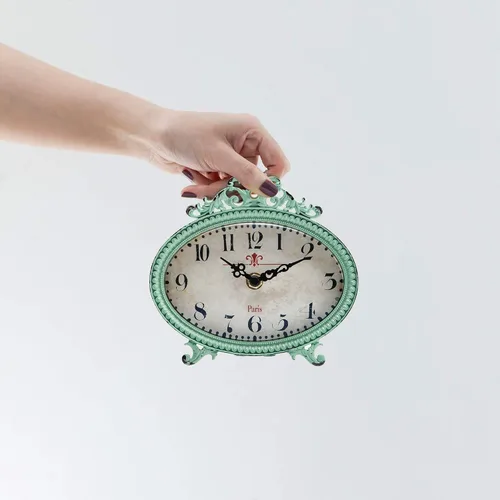 Miniatura 8 de NIKKY HOME Reloj de mesa estilo vintage