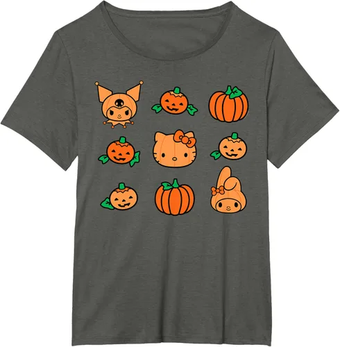 Miniatura 39 de Camiseta de Halloween Hello Kitty My Melody Kuromi Pumpkins