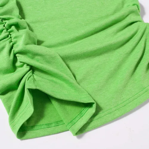 Miniatura 4 de GINKANA - Camiseta de manga raglán para mujer con cuello redondo diseño de flores