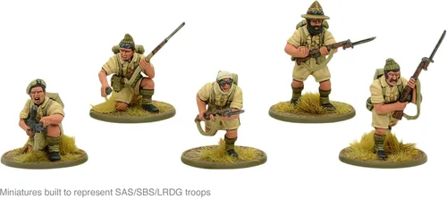 Miniatura 4 de Warlord Games Wargames Delivered Bolt Action British Commonwealth Desert Infantry 1:56 Miniaturas de mesa - Juego de soldados de la Segunda Guerra