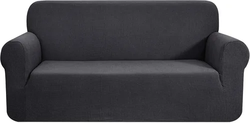 Miniatura 68 de CHUN YI - Funda elástica de 1 pieza para sillón grande, funda protectora suave de Jacquard con elastano, detalle de cuadros y parte inferior