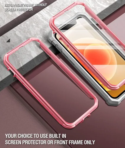 Miniatura 4 de Poetic Guardian Series - Funda para iPhone 12 mini de 5.4 pulgadas, híbrida de cuerpo completo, reforzada a prueba de golpes, resistente
