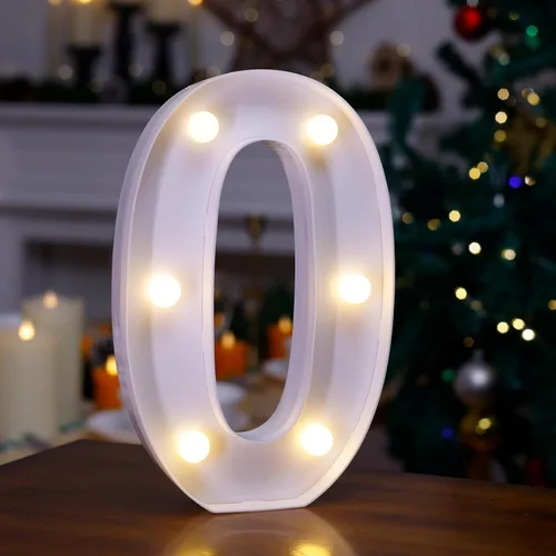 Miniatura 36 de Letrero LED de Marquesina con Letras Iluminadas, Letrero del Alfabeto Iluminado, Luces LED de Letras con Batería para Luz Nocturna, Boda