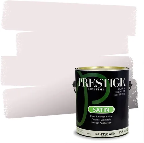 Miniatura 7 de PRESTIGE Pinturas de pintura interior e imprimación en uno, 1 galón, plano, combinación comparable de Sherwin Williams* Kimono Violet*