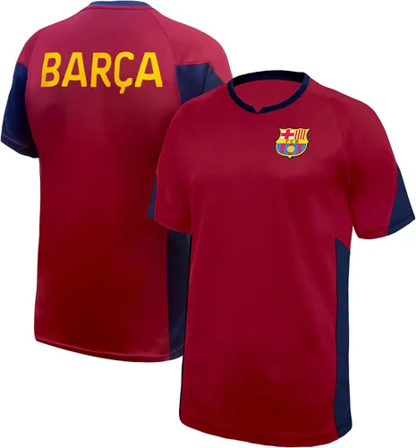 Miniatura 2 de Icon Sports Camiseta con licencia oficial del FC Barcelona para el Día del Juego, unisex para adultos Fcb101pf-borgoña