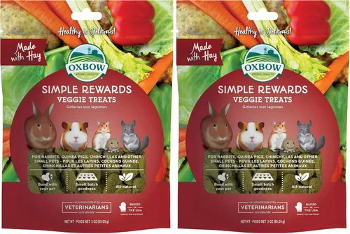 Miniatura 23 de Oxbow Animal Health Golosinas Vegetales Simples, Golosinas de Zanahorias y Pimiento para Conejos y Conejitos, Snack para Mascotas para Conejos