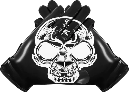 Miniatura 4 de Glorious Traders Youth Football Gloves American Wide Receiver Football Gloves for Adult Men Women & Boys with Super Sticky Silicone Grip Palms Negro