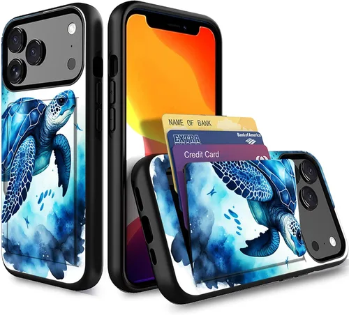 Miniatura 109 de Funda para iPhone Air, funda tipo cartera con ranura para tarjeta oculta, a prueba de golpes, TPU y PC, funda protectora de doble capa para iPhone