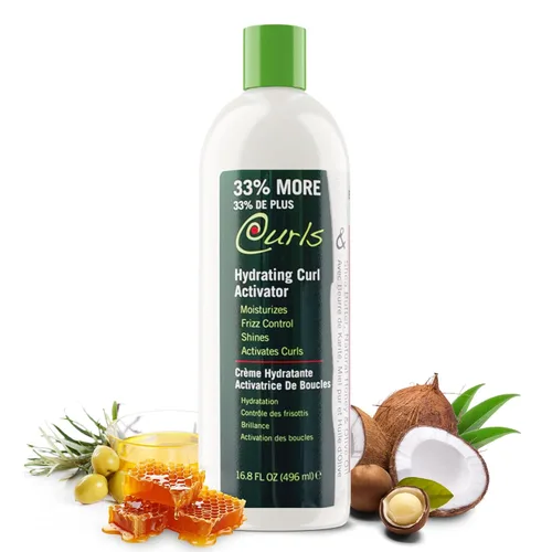 Biocare - Activador hidratante de rizos, infundido con manteca de karité, miel natural y aceite de oliva, hidrata, define y repone para el activador