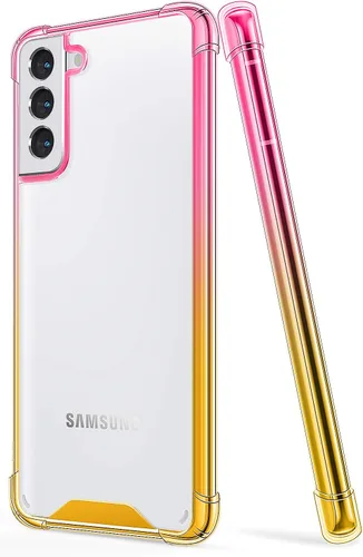 Miniatura 10 de Funda para Galaxy S21 Plus - Funda protectora delgada transparente con degradado para Samsung Galaxy S21 Plus de 6.7 pulgadas 2021 (rosa azul)