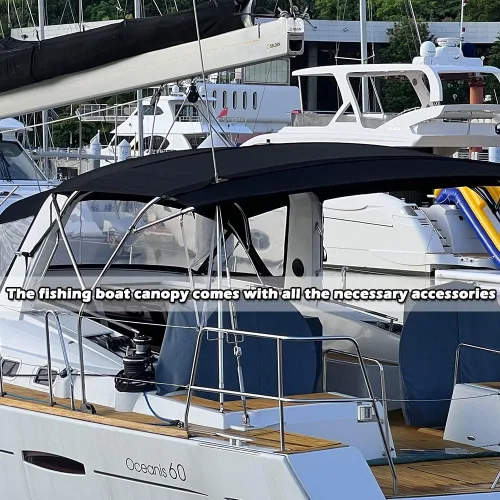 Miniatura 4 de Bimini - Soporte de riel de bisagra superior para lancha, kayak, yate, toldo, accesorios, acero inoxidable 316, 2