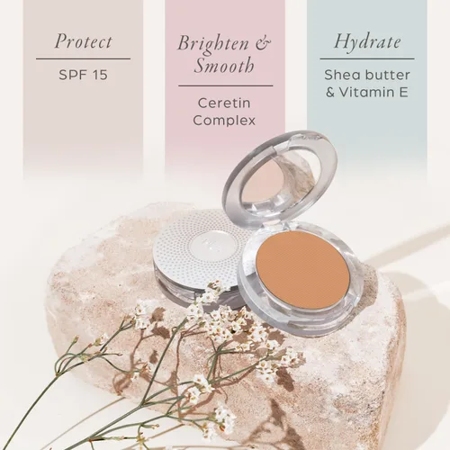 Miniatura 4 de PÜR MINERALS Base de Maquillaje Mineral Prensada 4 en 1 en Polvo con SPF 15 - Corrector y Compacto de Acabado en Polvo Prensado para Rostro - Base